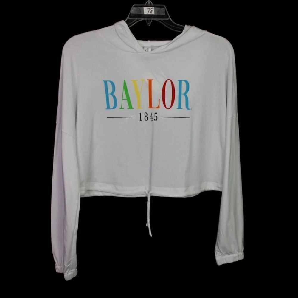 SUMMIT SPORTSWEAR BAYLOR 1845 CINCHED BOTTOM LS HOODED SIZE M NWT